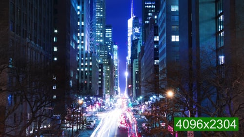 Night Traffic on E42nd Street