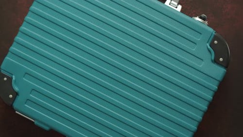 Green Aluminum Hard Briefcase for Professional Tools.