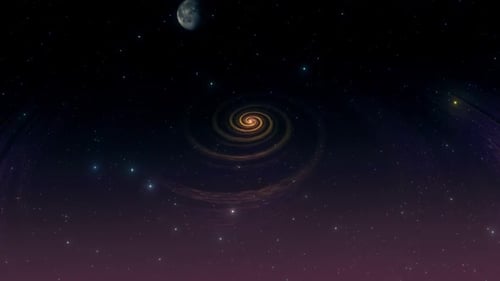 Abstract Rotating Galaxy Spiral Loop Animation