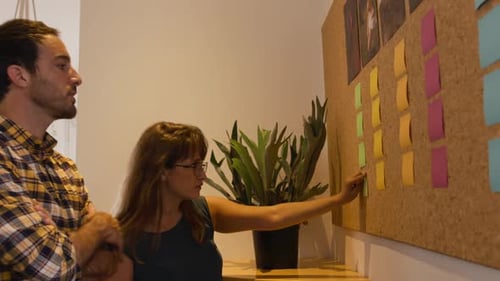 Millennial creative professionals working in a creative office