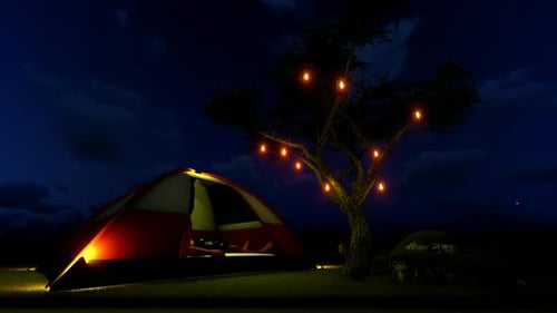 Night Tent Camp