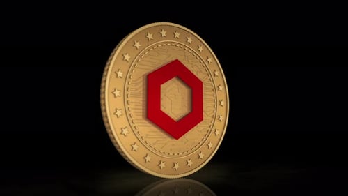 Golden Hexagon Crypto Coin Rotation