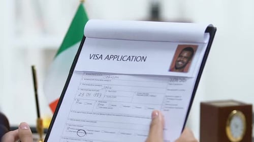 Visa Application Denied on Official Form