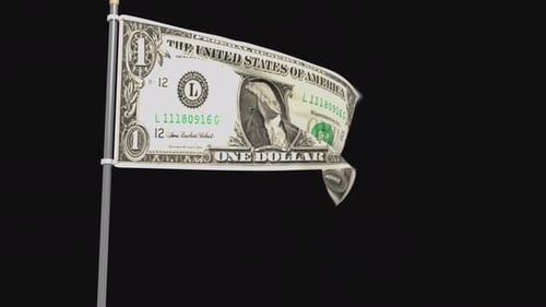 One Dollar Animated Flag