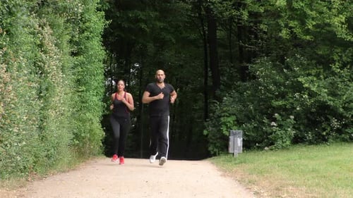 Young Couple Doing Sports For Fit Life