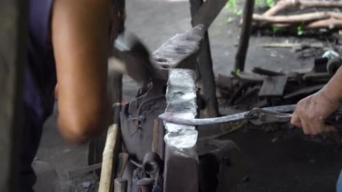 Anvil in a Blacksmith Workshop