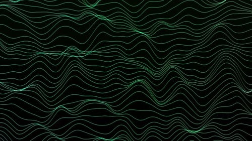 Abstract green wave background