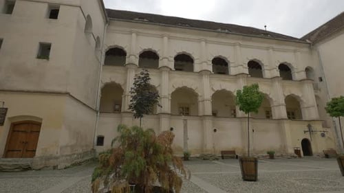 The Interior Courtyard of Fagaras Fortress