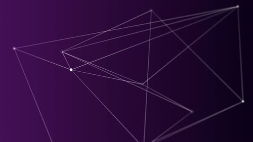 Digital generated video of geometric line