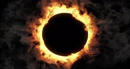 Pyrotechnic, Flaming ring with circular motion.