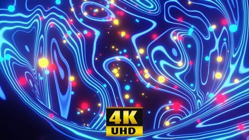 Fluxo de bolas coloridas 4K