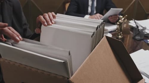 Organized Files in a Law Office Workplace