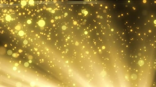 Gold Light Particles Light Ray