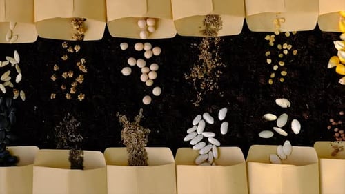 Seeds on the Soil for the Sowing Season