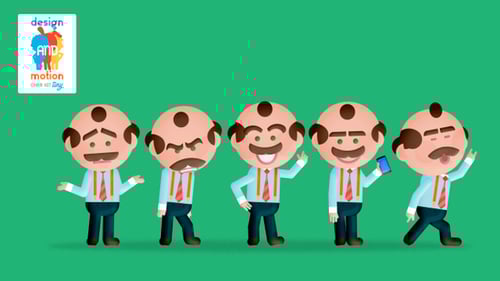 Animated Businessman Character Actions and Loop Cycles