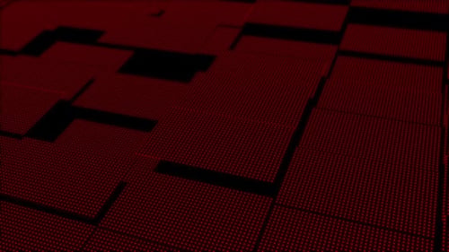 Abstract red cubes