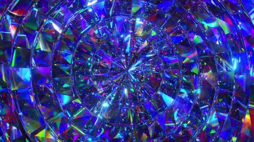 Abstract Diamond Circular Mosaic Moves in Wave Motions