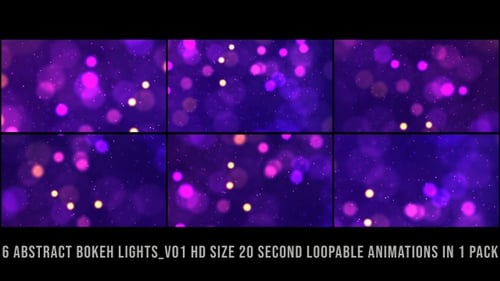 Vibrant Bokeh Lights Abstract Particle Overlay Background