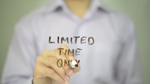 Writing Limited Time Only Message