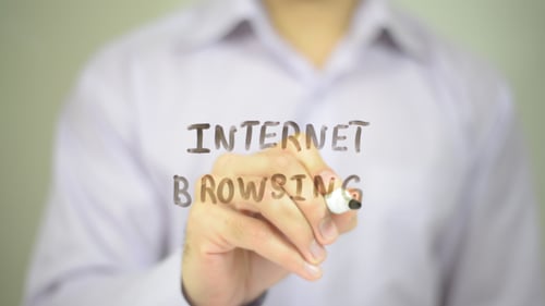 Writing Internet Browsing on Clear Surface