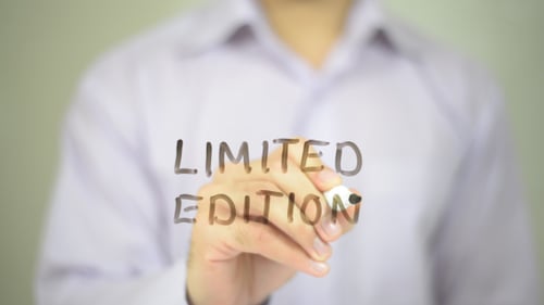 Writing Limited Edition on Transparent Surface with Marker