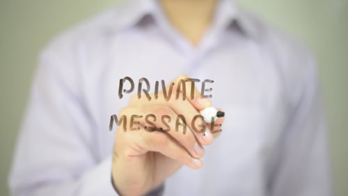 Writing Private Message on Glass Surface