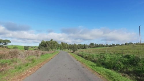 Speedy Driving On a Road In Countryside