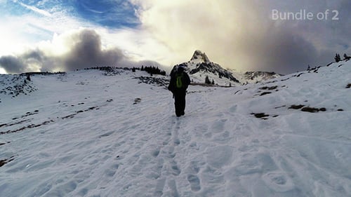 Mountain Traveler in the Winter