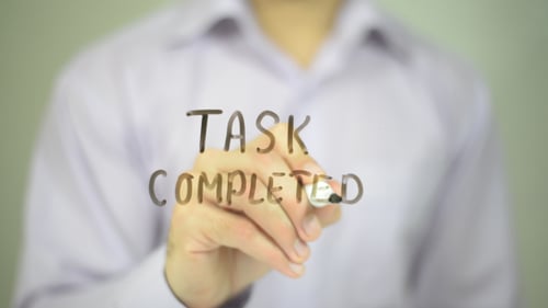 Hand Writing Task Completed with Marker