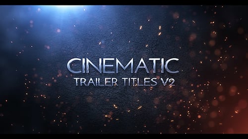 Epic Cinematic Trailer Titles Reveal with Dynamic Particles
