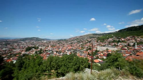 Panoramic view of the city of Sarajevo