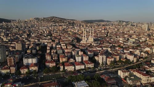 Mosque Between Buildings