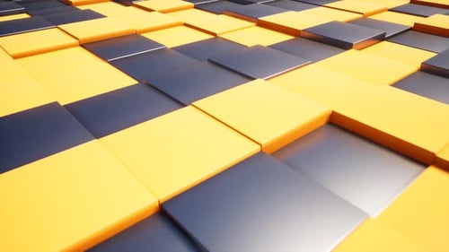 Abstrakte Orange und Black Boxes