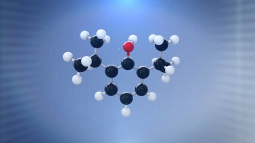 3D-Molekül (Propofol)