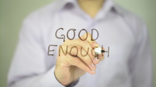 Writing "Good Enough" on Transparent Surface