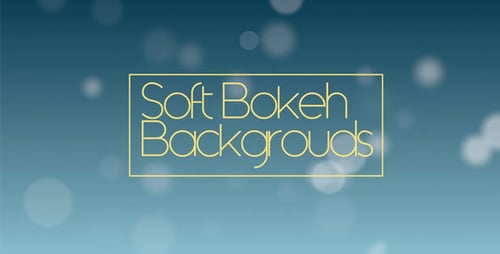 Animated Glowing Bokeh Light Particle Backgrounds Loop