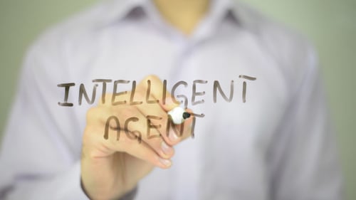 Intelligent Agent Written on Glass Surface