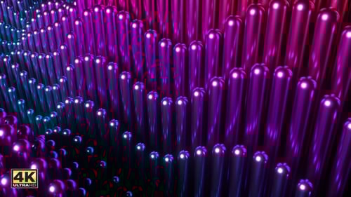 Shiny Metal 3D Waves