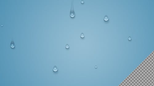 Realistic Transparent Water Drops Overlay