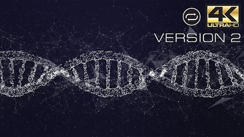 Futuristic Digital DNA Double Helix Science Background