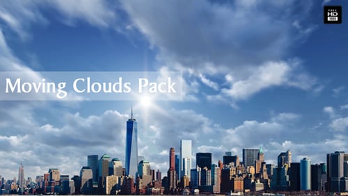 Dynamic Sky and Clouds Time-Lapse Animation with Alpha Channel