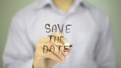 Writing Save the Date for Wedding Invitation