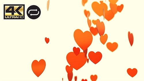 Valentine's Day Hearts Flying Away