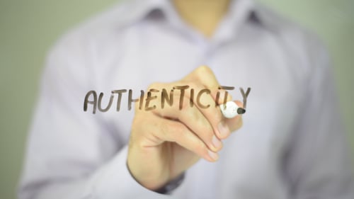 Writing Authenticity on Transparent Surface