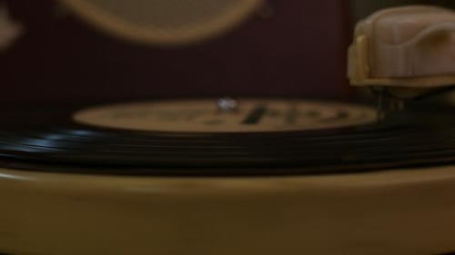 Record Spinning on a Record Player