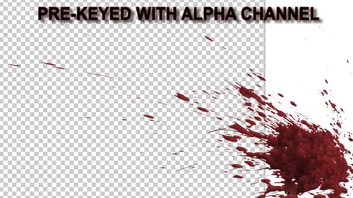 Abstract Red Liquid Splatters with Background Transitions