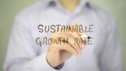 Writing Sustainable Growth Rate with Marker