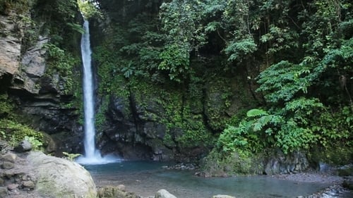 Wunderschöner tropischer Wasserfall