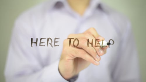 Here to Help Message Being Written