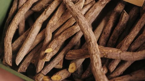 Close up of Licorice Root Sticks